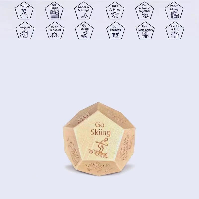 Dice for Her Him Couples Gift Food Movie Activity Decision Dice Games Christmas Birthday Valentines Day Gifts for Wife Husband
