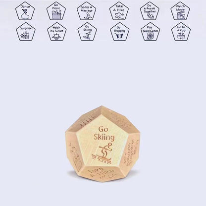 Dice for Her Him Couples Gift Food Movie Activity Decision Dice Games Christmas Birthday Valentines Day Gifts for Wife Husband