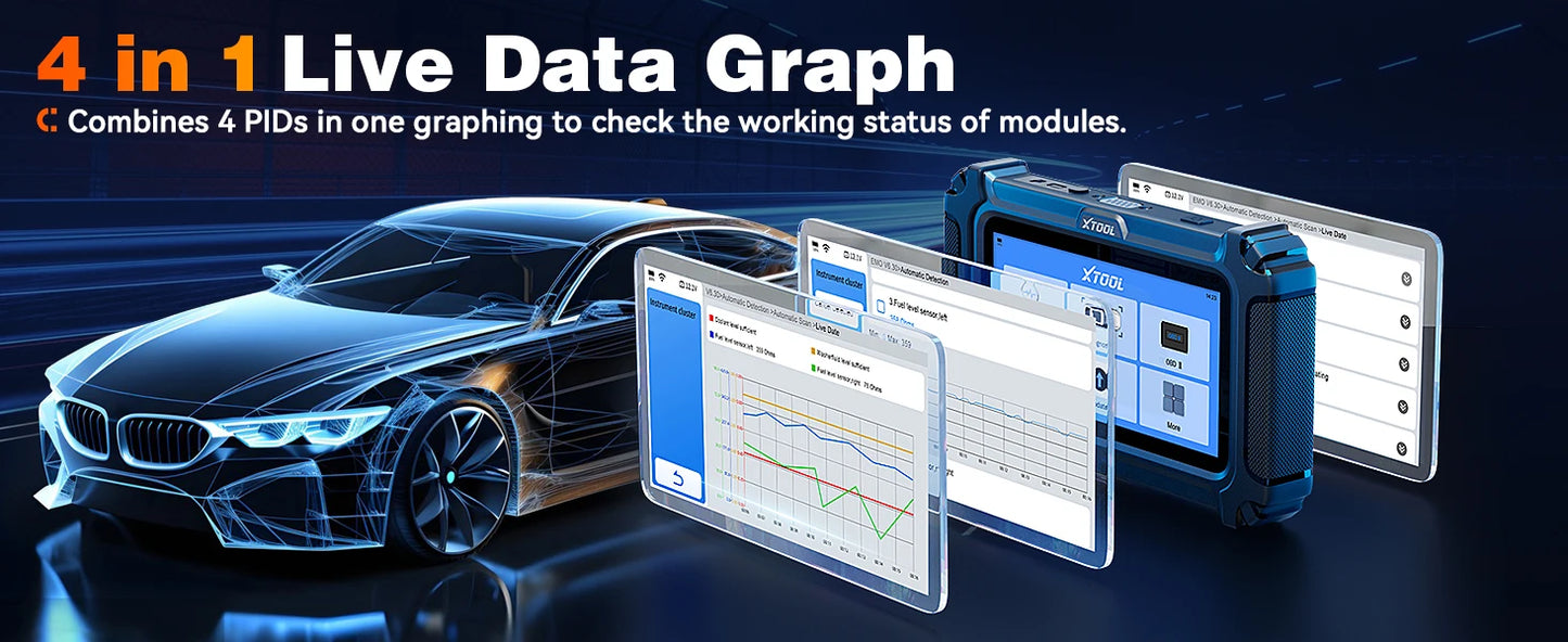 XTOOL InPlus IP500-DJC OBD2 Automotive Scanner For Chrysler/Jeep/Dodge All System Car Diagnostic Free Update Add FCA AutoAuth