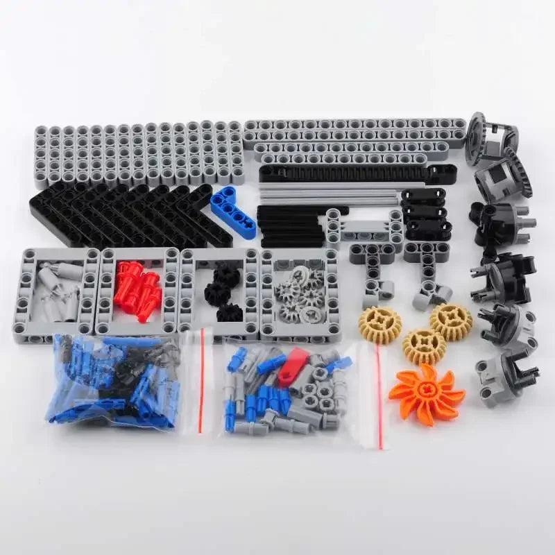 4WD RC Cars Chassis Electric Set Four-Wheel Drive Technical Chassis Bricks IR Remote Control Reciever MOC Parts Kit for legoeds
