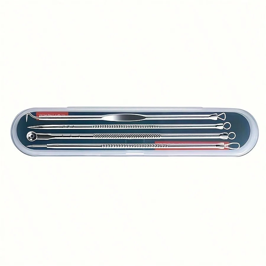 8pcs Acne, Blackhead, Dark Spot, Pimple Remover Tool Set, Skin Care Beauty, Pore Cleansing Kit
