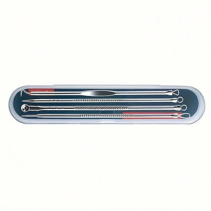 8pcs Acne, Blackhead, Dark Spot, Pimple Remover Tool Set, Skin Care Beauty, Pore Cleansing Kit