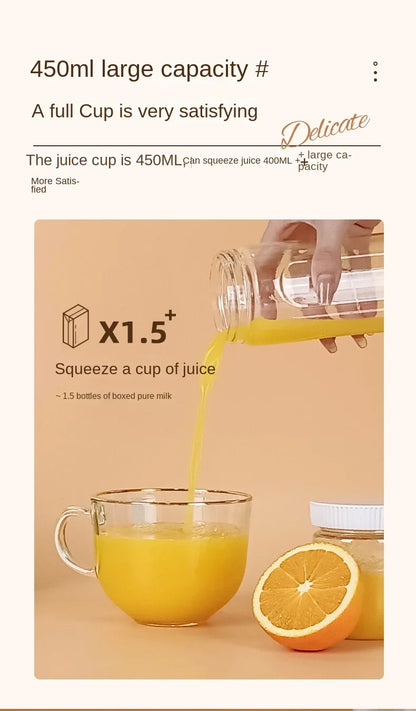 Portable Kitchen  Blender Wireless Electric Fruit Juicer Machine For Orange Ice Crushing 10 Blades Auxiliary Food Machine Mixer
