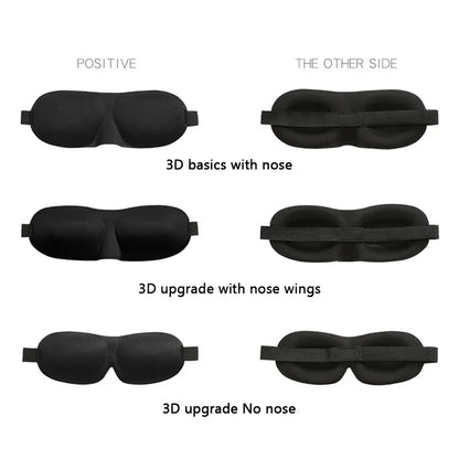 3D Contoured Sleep Mask 100% Light Blocking Eye Mask Ultra-Soft Skin-Friendly Material Breathable Eye Cover For Rest Travel Yoga