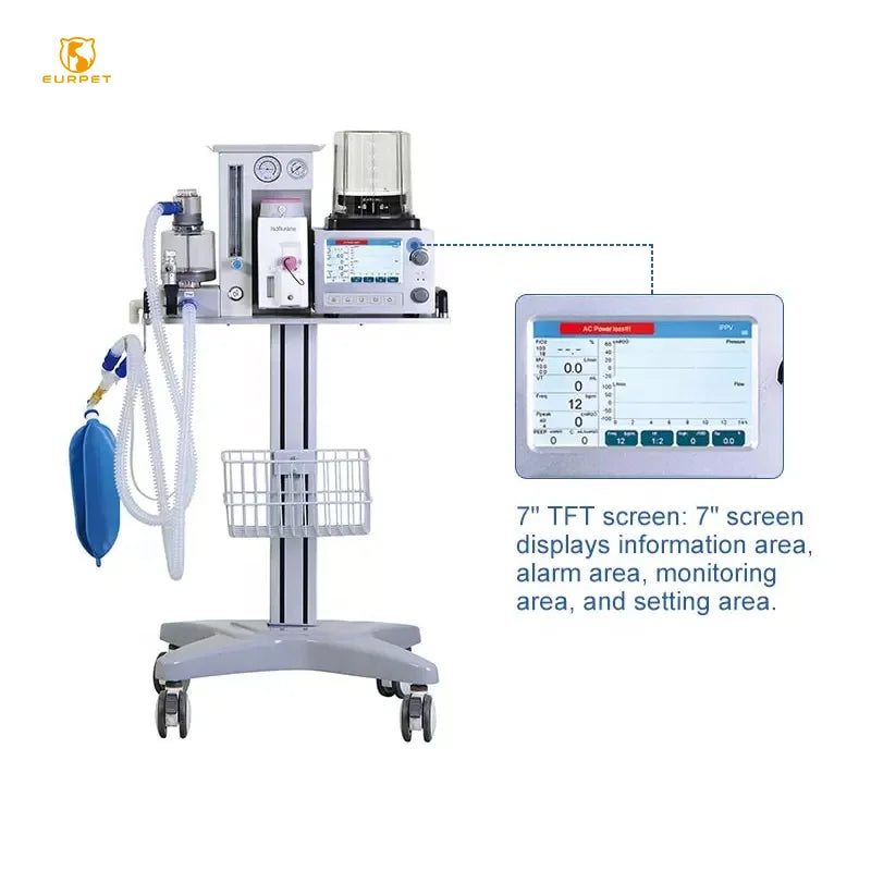 EUR PET Best Selling Veterinary Equipment Anesthesia Pet Clinic Use Anesthesia System Portable Anesthesia Circuits