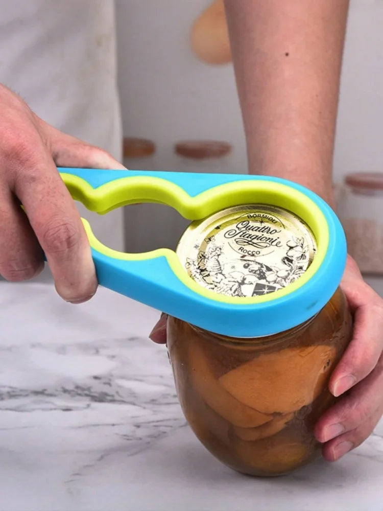 multifunctional can opener kitchen household non-slip simple bottle opener tool, lid opening labor-saving artifact