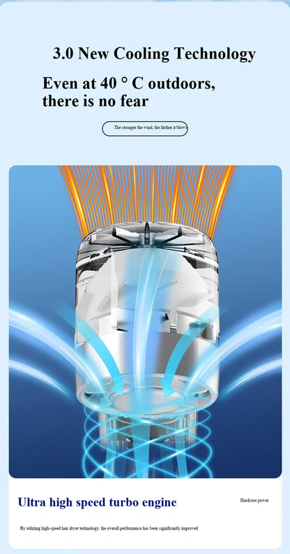 2026 new ice-cooling high-speed fan, semiconductor cooling handheld fan, portable mini pocket digital display small fan