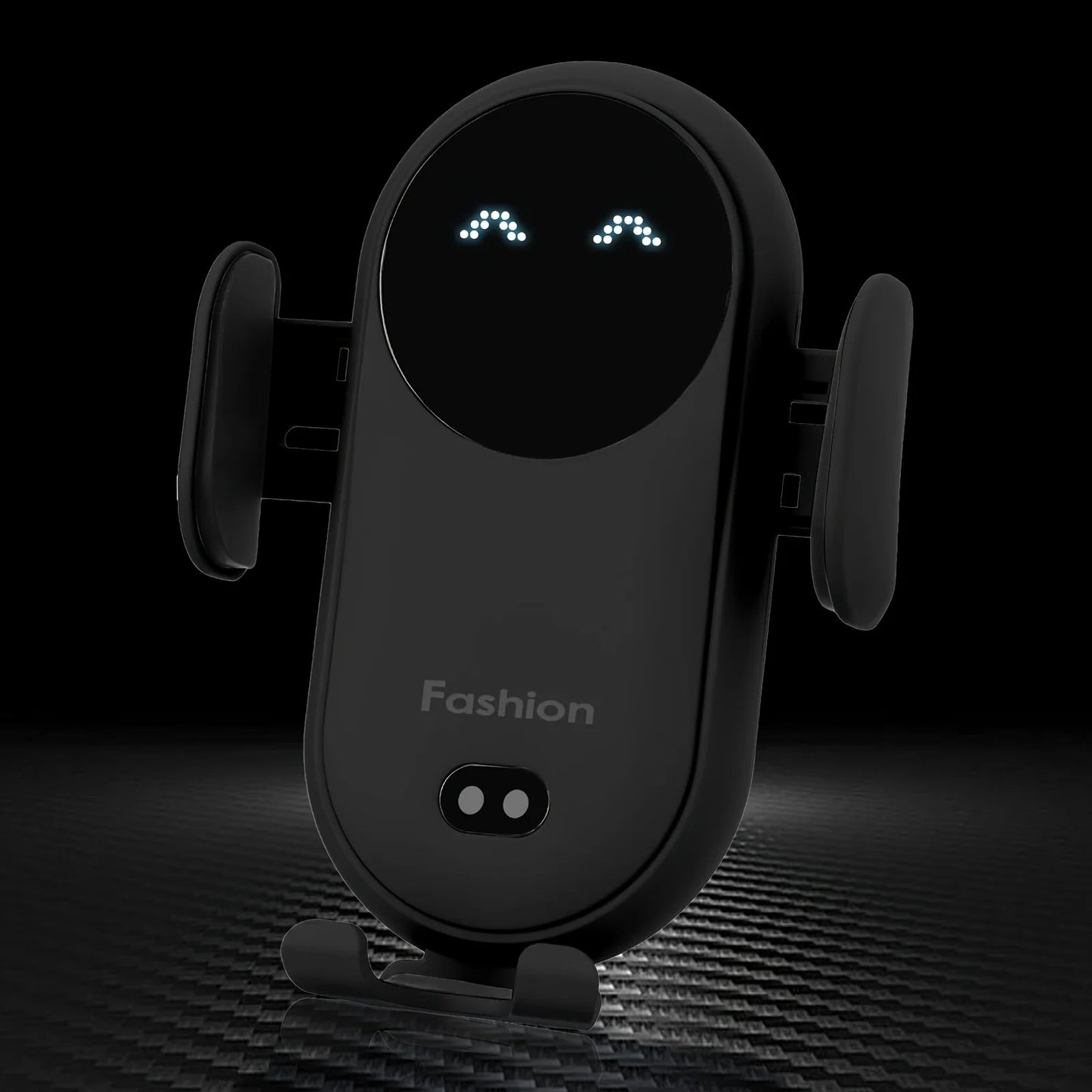 Wireless Car Charger with Auto-Clamping Phone Holder - USB-Powered, Fast Charging, with Type-C Cable, Wireless Phone Charger