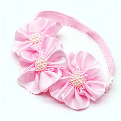 8PCS Valentine's Day Pet Decorate Bowtie with Diomand Grooming Flower Pink Dog Gifts for Small Dogs Accessories Wholesale