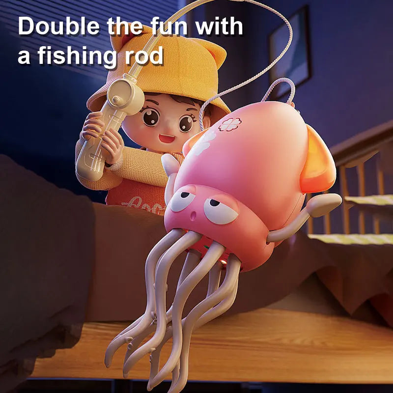 Interactive Electronic Dancing Squid Toy Lights Music Baby Toy for Toddler Early Learning Development Kids Educational Play Gift