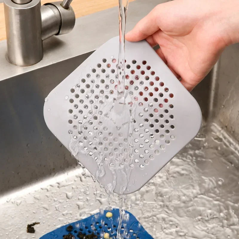 3PCS Drain Hair Catcher Filter Sink Anti-blocking Strainer Bathtub Shower Floor Silicone Stopper Cover Kitchen Bathroom Accessor