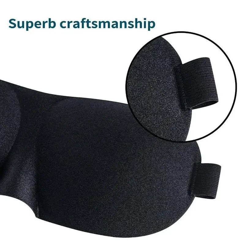 3D Contoured Sleep Mask 100% Light Blocking Eye Mask Ultra-Soft Skin-Friendly Material Breathable Eye Cover For Rest Travel Yoga