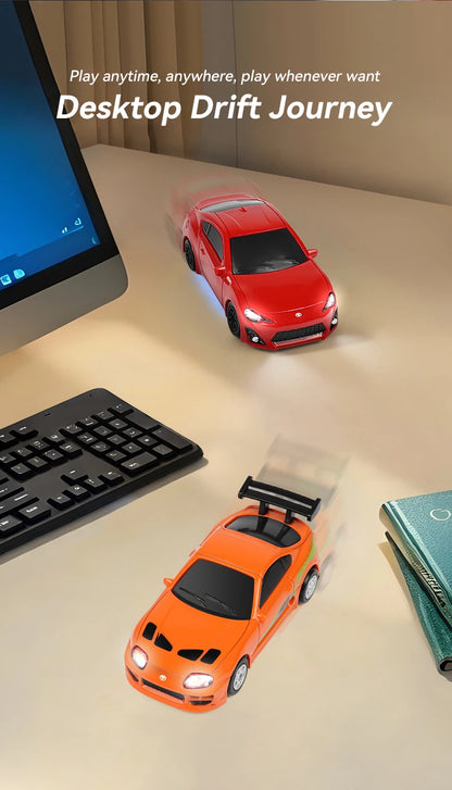 Lighting RC Cars 2.4Gh Remote Contorl 1/64 Stunt Drift Car 2WD High Speed Model Vehicle Toy Gifts For Boys Girls Children Adults