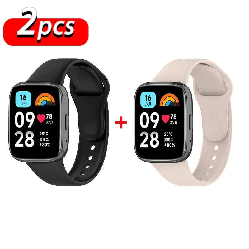 Silicone Strap+Case for Xiaomi Redmi Watch 3 Active band smartwatch Accessories Sport Bracelet For Redmi watch3 Active/Lite Case