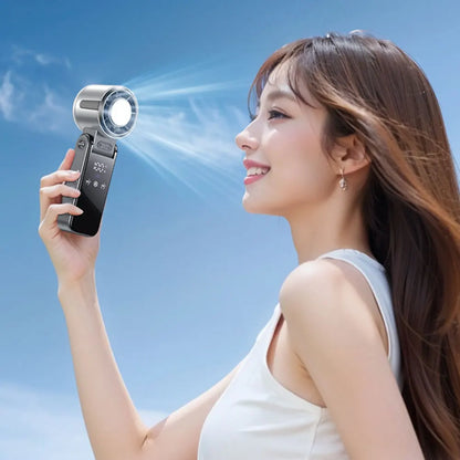 Ice Cooling Portable Mini Fan Turbos Handheld Foldable Mini Fan Speed 1-100 Turbos Chilled USB Fan For Indoor Outdoor
