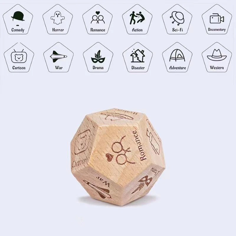 Dice for Her Him Couples Gift Food Movie Activity Decision Dice Games Christmas Birthday Valentines Day Gifts for Wife Husband