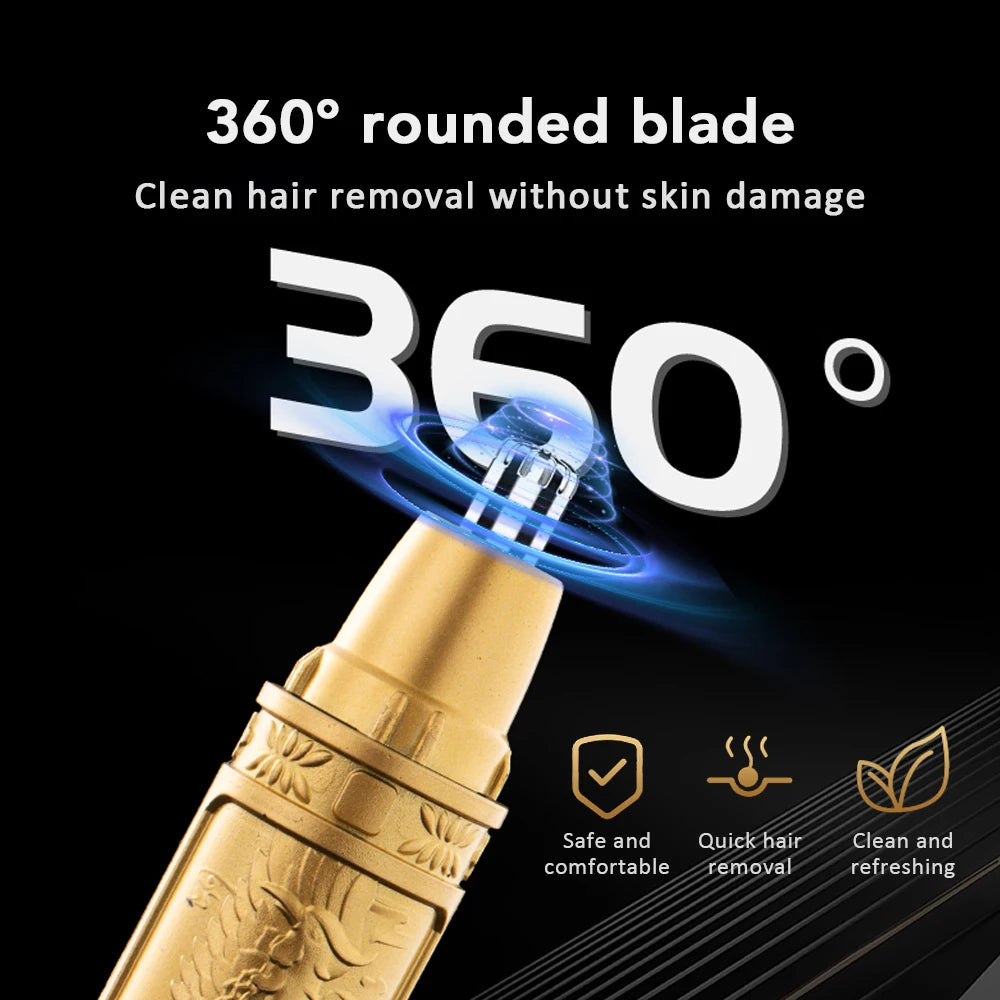 Electric Nose Hair Trimmer Implement Shaver Clipper For Men Women Neck Eyebrow Trimmer Shaver Man Clean Trimer Razor Remover Kit