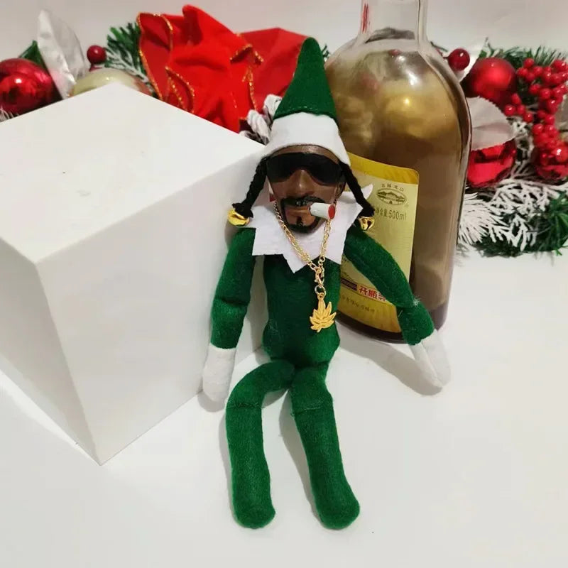 New Snoop Dogg Snoop on a Stoop Christmas Elf Doll Plush Toys Children Christmas Gift