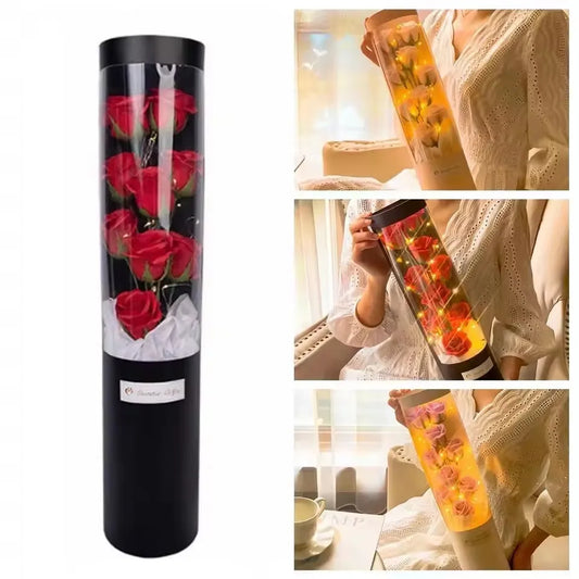 Charming Rose Bouquet Soap Flower Gift Box Perfect Gift for Valentine's Day Wedding & Engagement Unique Home Decor Accents