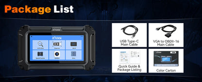 XTOOL InPlus IP500-DJC OBD2 Automotive Scanner For Chrysler/Jeep/Dodge All System Car Diagnostic Free Update Add FCA AutoAuth