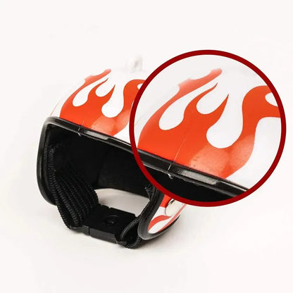 Chicken Helmet Pet Safety Funny Parrot Headwear Small Pet Hard Sun Rain Protection Small Helmets Accessories for Bird Parakeet