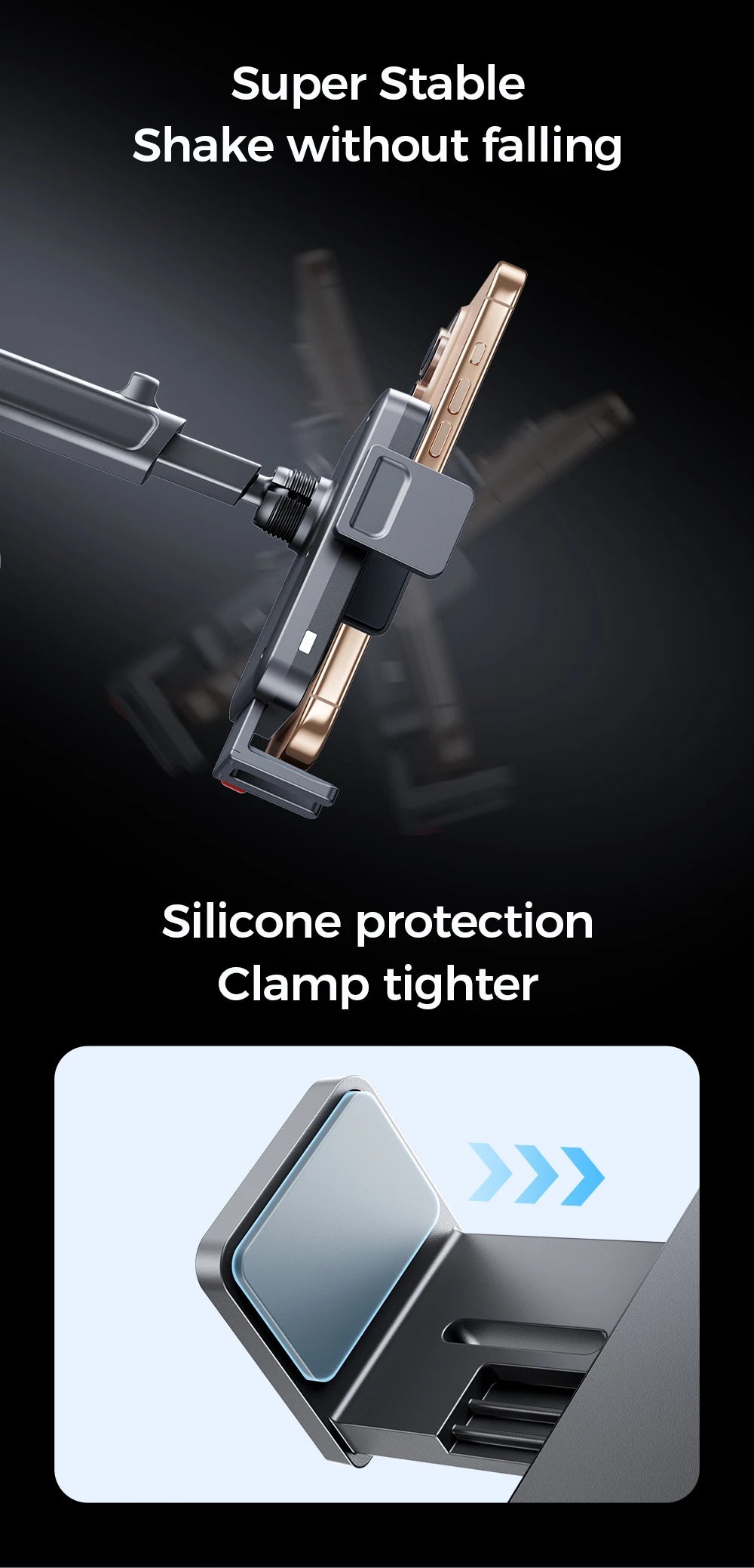 Joyroom Car Phone Holder 15W Wireless Charging Car Holder Charger 360° Rotation One-Hand Operation Car Phone Mount For  4.7-7''
