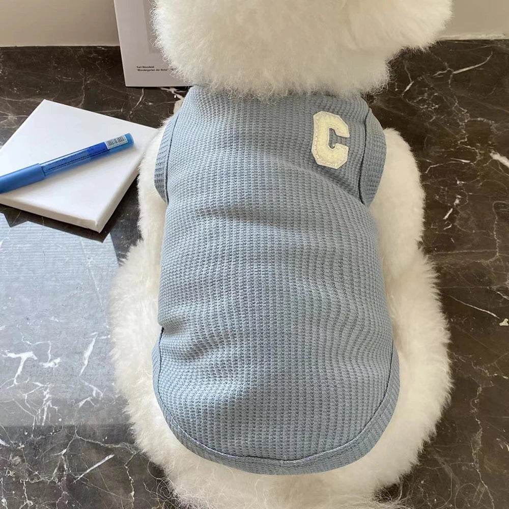 Summer Cool Cute Dog Vest For Puppy Breathable Small Cat Vest T-shirt Costume Bulldog Dog T-shirt Outdoor Dog Clothes