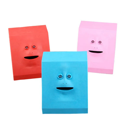 Human Face Money Banks Creative Human Face Eating Money Deposit Box For Room Decoration