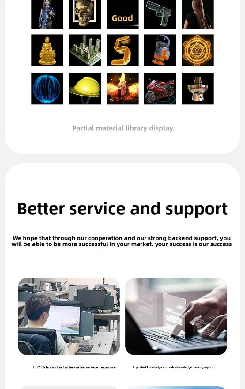 Custom Ventilador Holografico Splicing Hologram Fan Projectors Display Big Size 3D Led Fan For Advertising Business Exhibition