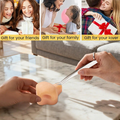 Reusable Pimple Popping Toy Silicone Satisfying Pimple Pop Toy Stress Reliever Nose Game For Kids Boy Girls Adults Classroom