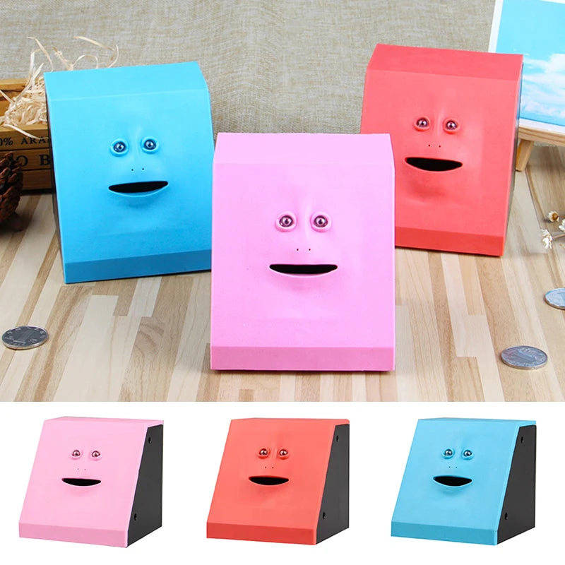 Human Face Money Banks Creative Human Face Eating Money Deposit Box For Room Decoration