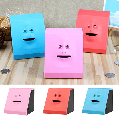 Human Face Money Banks Creative Human Face Eating Money Deposit Box For Room Decoration