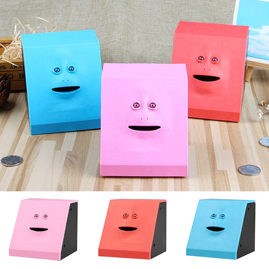 Human Face Money Banks Creative Human Face Eating Money Deposit Box For Room Decoration
