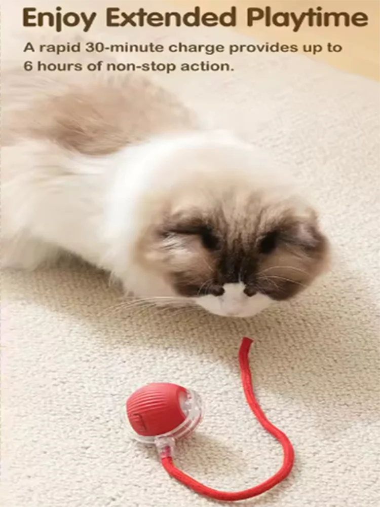 Dog and cat toys, ball, durable, self-entertainment, with rope, cat teaser ball, pet supplies, jumping ball, thud pet toys