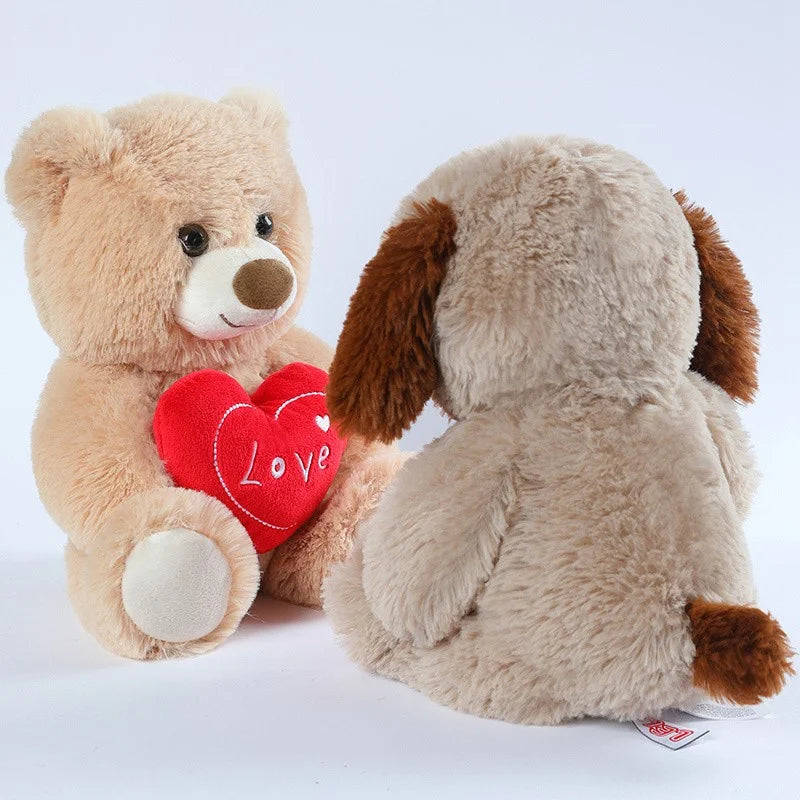 Love Bear Stuffed Animal, Holding Love Heart Plush Bears, I Love You Mom, Valentine's Day Gift, Love Gift for Mom, Girlfriends