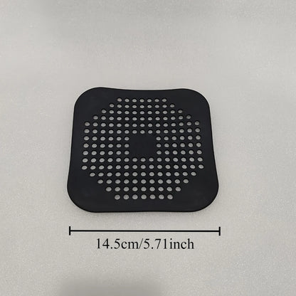 Drain Cover - No Drill Hair Catcher for Sink/Bathtub/Shower, Fine Mesh Waterproof Filter with Suction Cups Kitchen Accessories