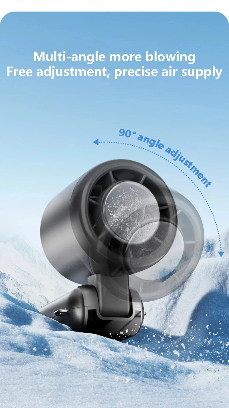 Ice Cooling Handheld Fan High speed  multiple gears Turbo Portable USB Desk Fan Foldable/Hangable Fast Chill Ice Compress