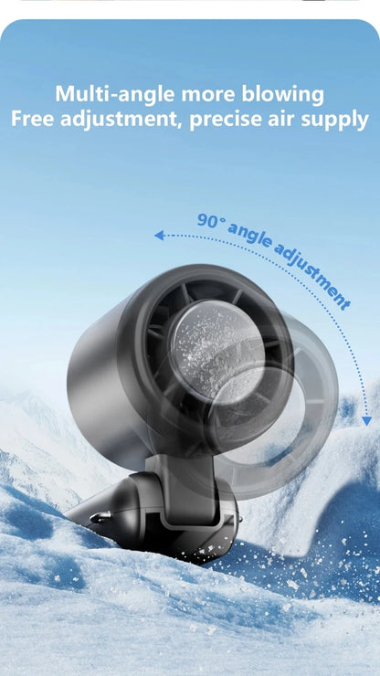 Ice Cooling Handheld Fan High speed  multiple gears Turbo Portable USB Desk Fan Foldable/Hangable Fast Chill Ice Compress
