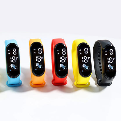 Kawaii Smart Watch For Kids Fashion Outdoor Waterproof Sports Kids' Watches Boy Girls Digital Watches Silicone montre enfant