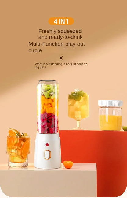 Portable Kitchen  Blender Wireless Electric Fruit Juicer Machine For Orange Ice Crushing 10 Blades Auxiliary Food Machine Mixer