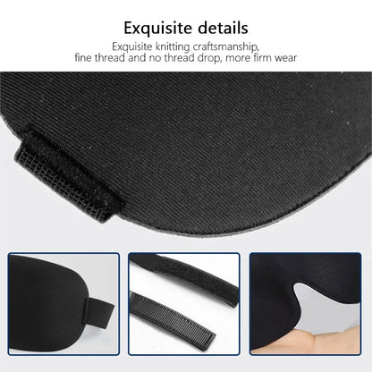 3D Contoured Sleep Mask 100% Light Blocking Eye Mask Ultra-Soft Skin-Friendly Material Breathable Eye Cover For Rest Travel Yoga