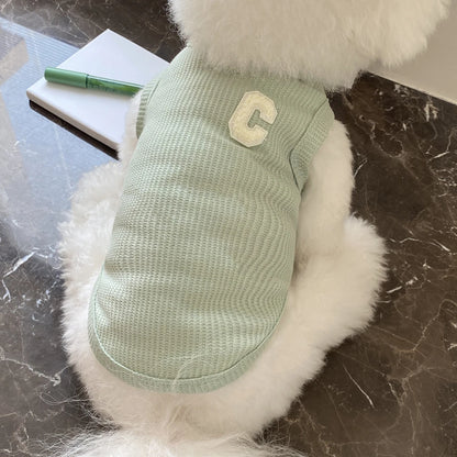 Summer Cool Cute Dog Vest For Puppy Breathable Small Cat Vest T-shirt Costume Bulldog Dog T-shirt Outdoor Dog Clothes