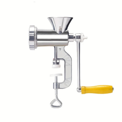 Manual Meat Grinder for Vegetables & Meat,Non-Electric Food Processor,Stainless Steel with Table Clip.Multipurpose Kitchen Tool.