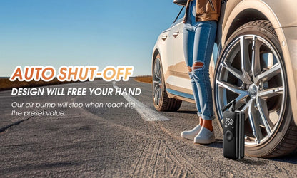 CARSUN Portable Tire Inflator Rechargeable Electric Inflator For Car  Bicycle Digital Air Compressor Football Ball Inflator Pump