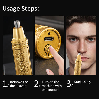 Electric Nose Hair Trimmer Implement Shaver Clipper For Men Women Neck Eyebrow Trimmer Shaver Man Clean Trimer Razor Remover Kit