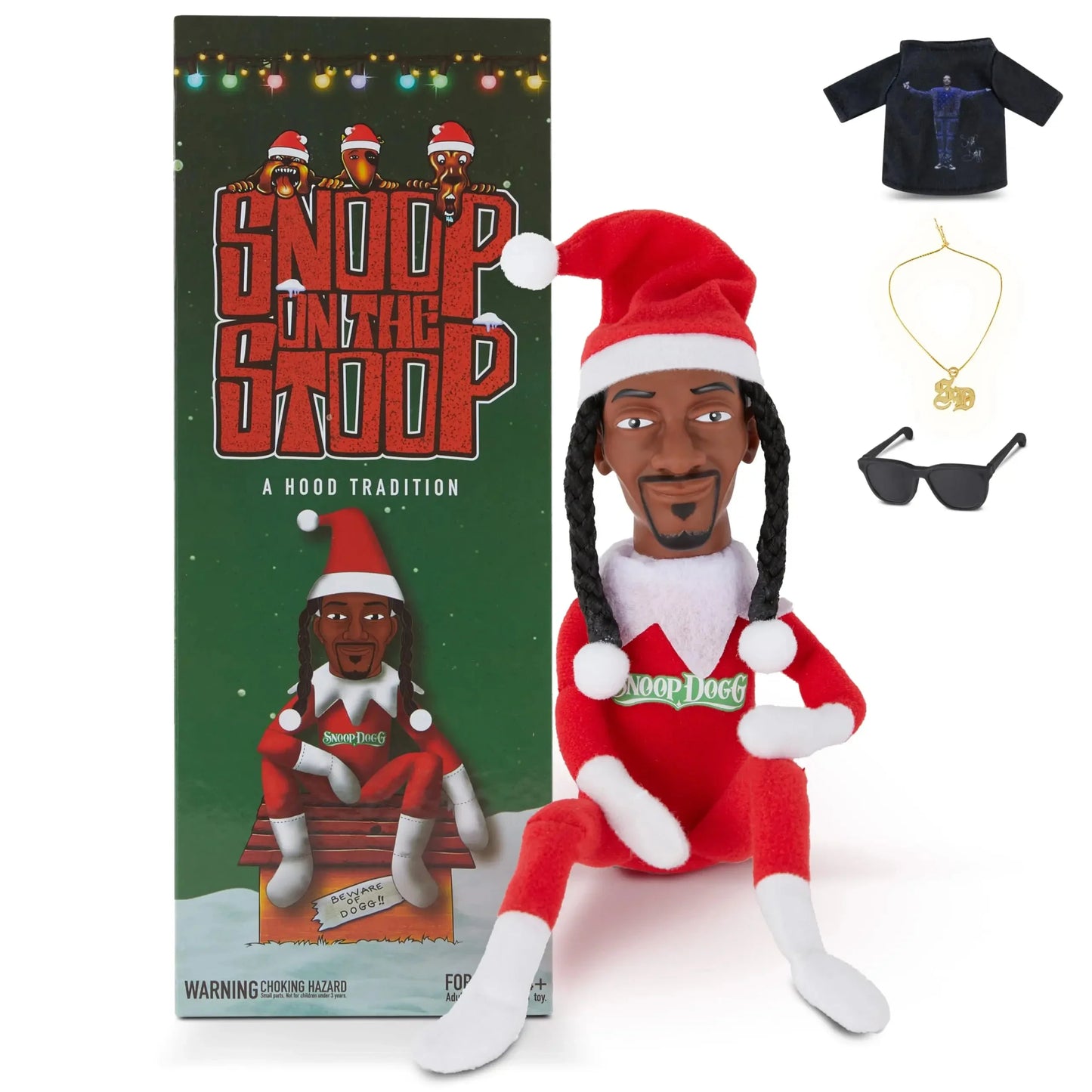 New Snoop Dogg Snoop on a Stoop Christmas Elf Doll Plush Toys Children Christmas Gift