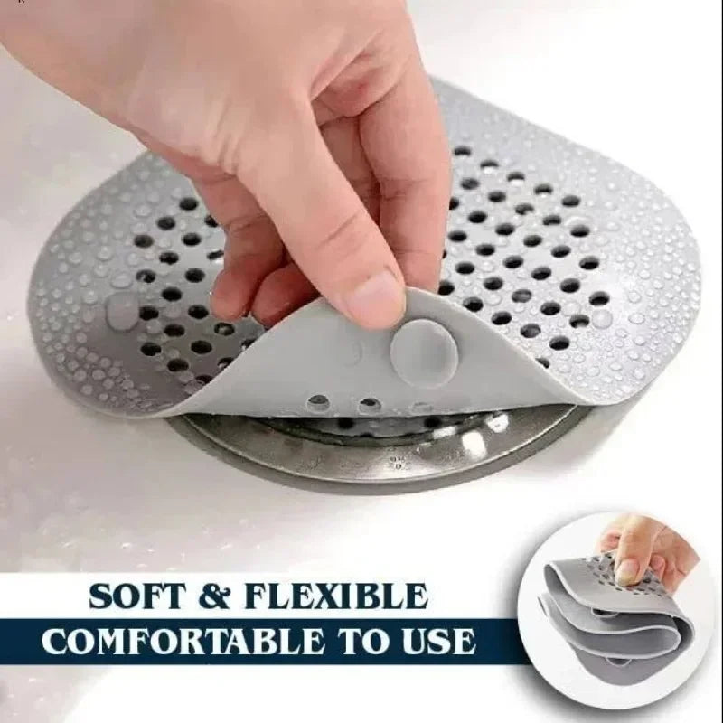 Hair Catcher Filter Sink Anti-blocking Strainer Kitchen Bathroom Bathtub Shower Sewer Filters Floor Silicone Stopper Covers