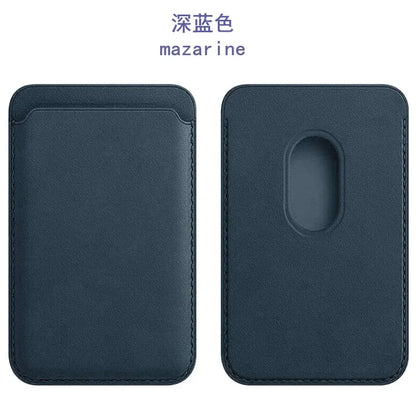 For Magsafe Magnetic Leather Wallet Case For iPhone  17 16 15 14 13 12 11 8  Samsung Huawei Card Holder with Magnet Covers
