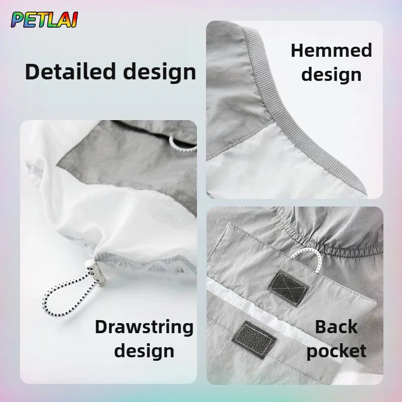 Dog Cooling Sun Protective Sunproof Clothing Pet UV Protective UPF Suit Clothing Thin Vest Summer Cool Coat Jacket Dog Cloehes
