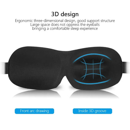 3D Contoured Sleep Mask 100% Light Blocking Eye Mask Ultra-Soft Skin-Friendly Material Breathable Eye Cover For Rest Travel Yoga